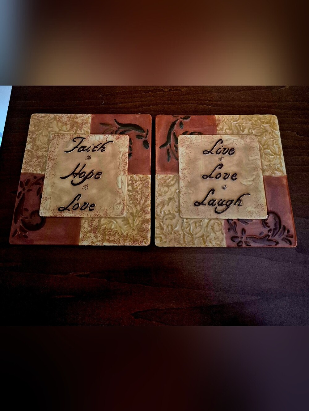 Faith Hope Love- Ceramic Pictures